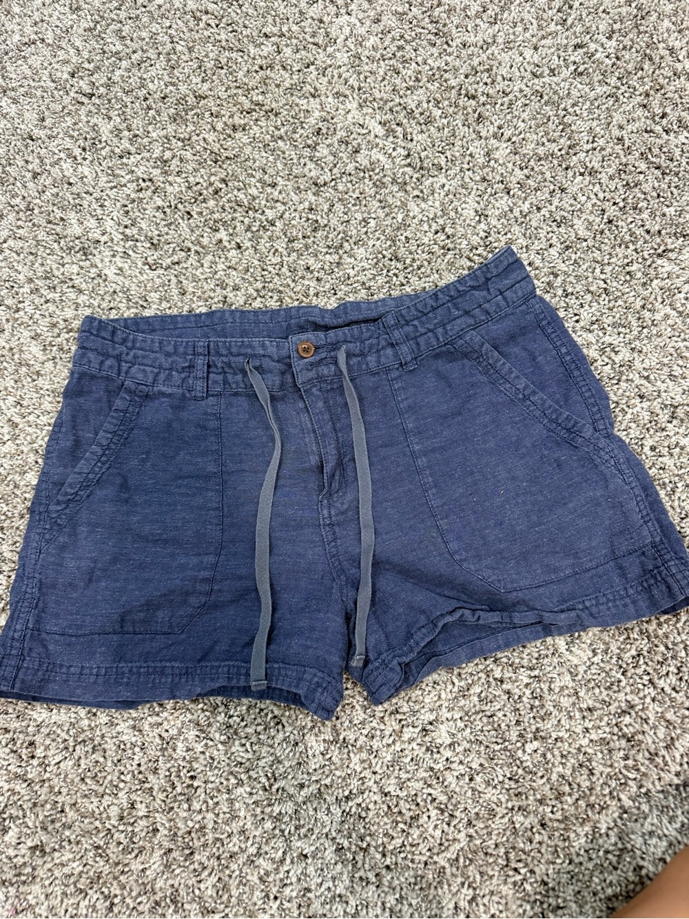 Patagonia Navy Blue Women's Athletic Drawstring Shorts